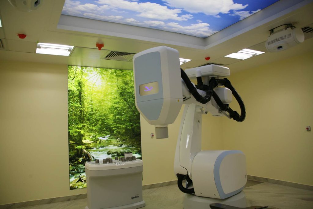 Cyber-knife treatment machine