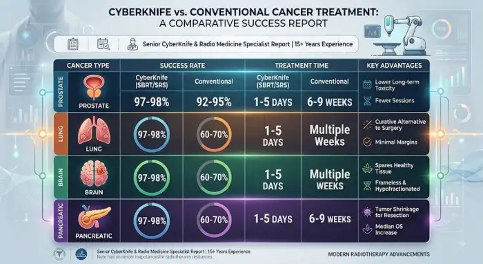 cyberknife vs conventional cancer treatment